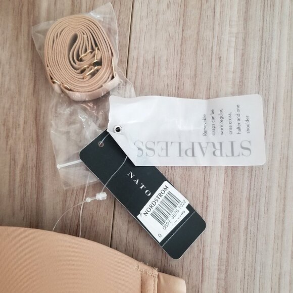 NEW Natori Minimal Strapless Contour Underwire Bra 729229 Cafe Nude Size 36B $65 - Picture 11 of 16